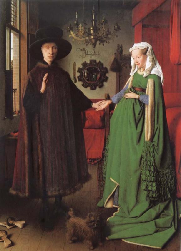 Jan Van Eyck Betrothal of the Arnolfinis oil painting picture